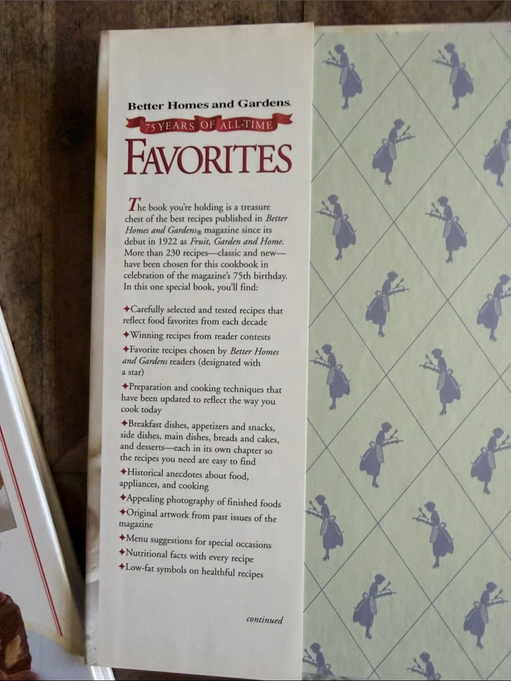 Better Homes and Gardens Favorites Cookbook - Red, Blue, Cream Cover